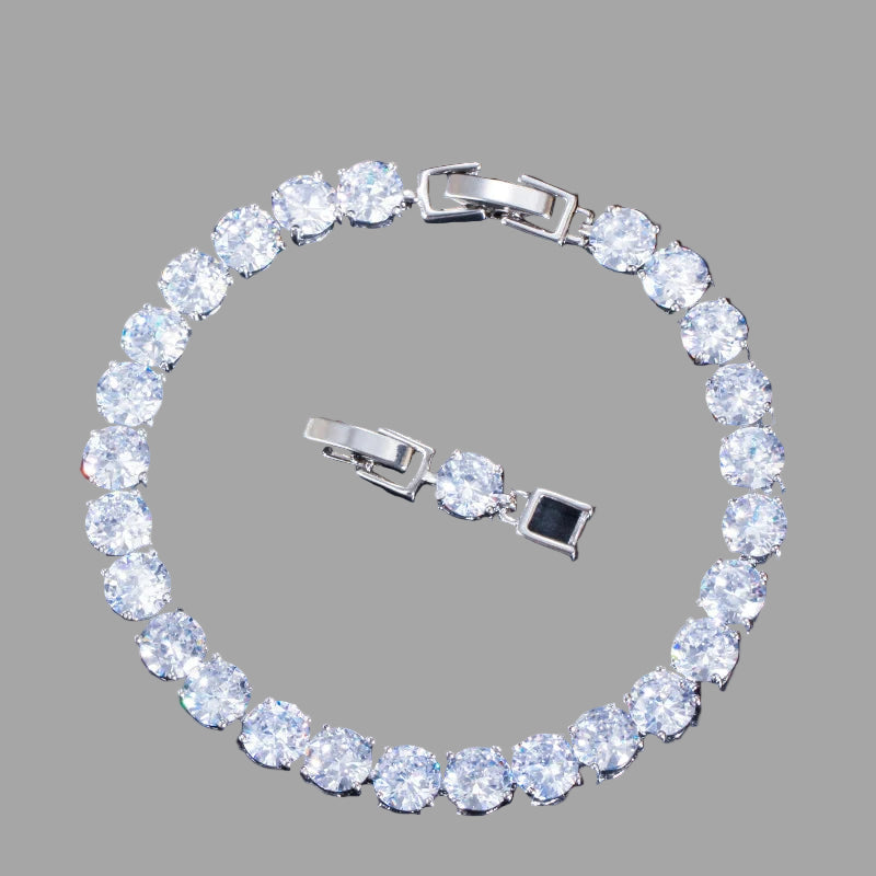 Tennis Crystal Bracelet (Silver)