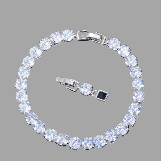 Tennis Crystal Bracelet (Silver)